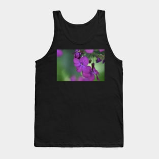 Purple flowers facemask Tank Top